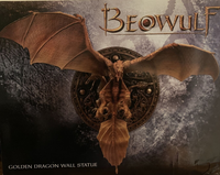 Beowulf Golden Dragon Polyresin Wall Statue