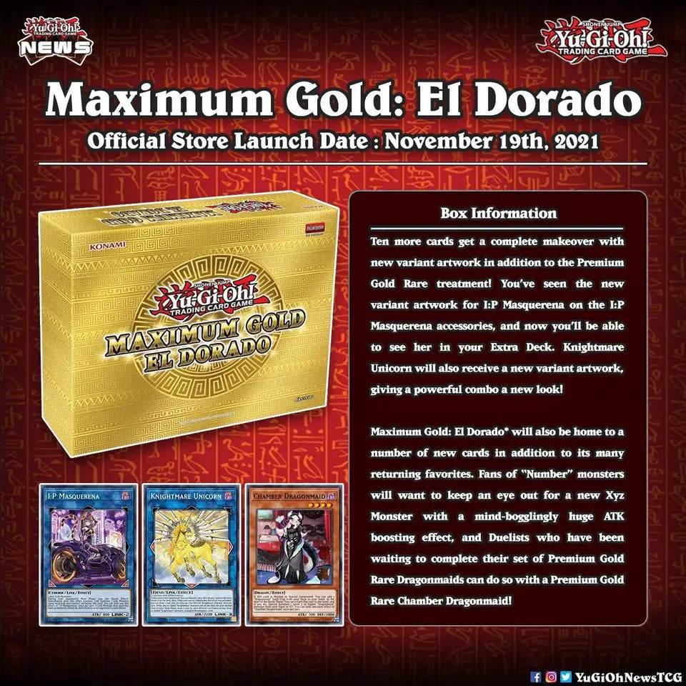 Yu-Gi-Oh! TCG Maximum Gold El Dorado Box