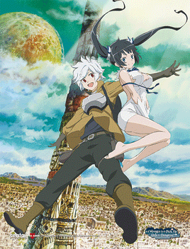 YA3D0019 The Danmachi 3D Lenticular Wall Art Poster Framed
