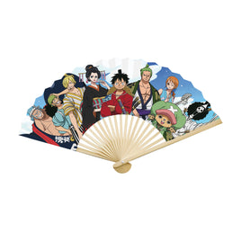 ABYstyle One Piece Straw Hat Crew Wano olding Handheld Fan 17.7"