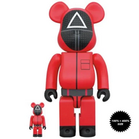 Medicom Toy Be@rbrick Squid Game Guard (Triangle) 100% & 400%