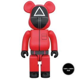 Medicom Toy Be@rbrick Squid Game Guard (Triangle) 100% & 400%